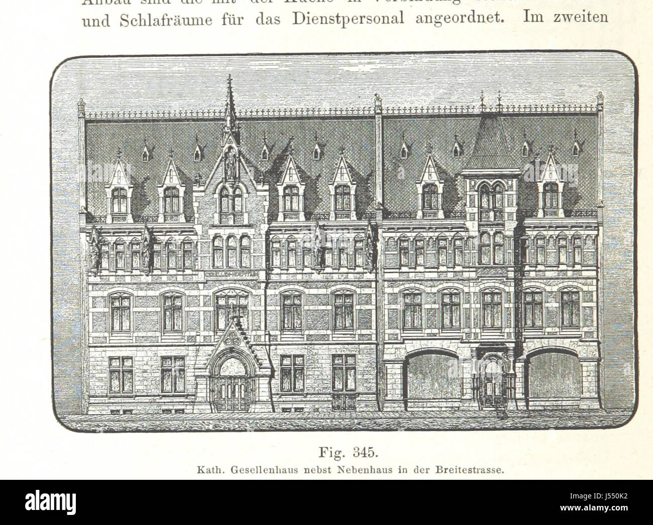 Köln und seine Bauten. Festschrift zur VIII. Wanderversammlung des Verbandes deutscher Architekten- und Ingenieur-Vereine in Köln ... 1888. Herausgegeben vom Architekten- und Ingenieur-Verein für Niederrhein und Westfalen. [With plans.] Stock Photo