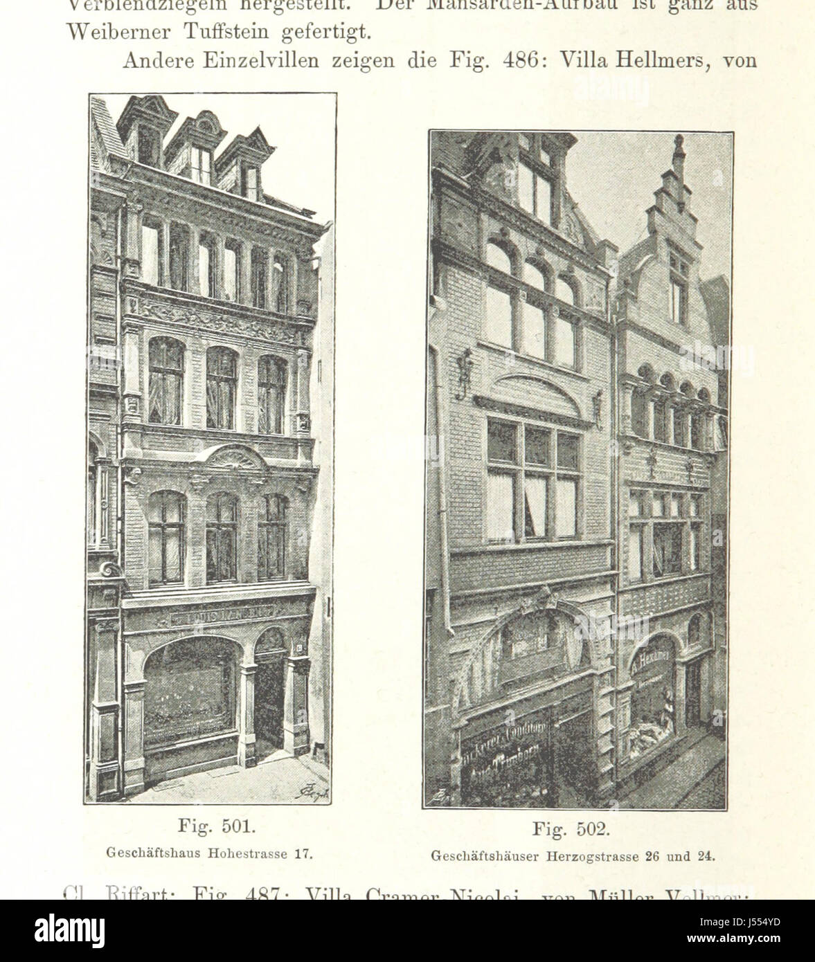 Köln und seine Bauten. Festschrift zur VIII. Wanderversammlung des Verbandes deutscher Architekten- und Ingenieur-Vereine in Köln ... 1888. Herausgegeben vom Architekten- und Ingenieur-Verein für Niederrhein und Westfalen. [With plans.] Stock Photo