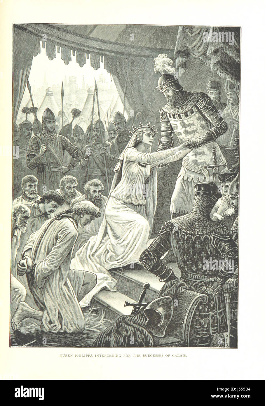 Image taken from page 77 of 'Old England: sketches of English history. By E. A. W., author of “Womanhood” [i.e. Mrs. E. A. Walker], etc' Stock Photo