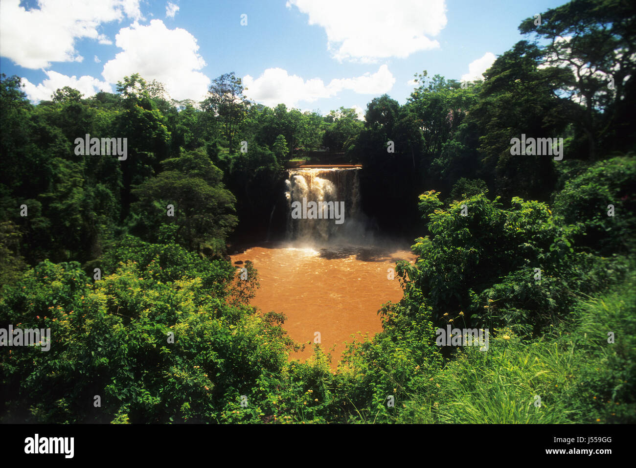 Thika Falls viewed from Blue Post Hotel near Thika town, Kenya Stock