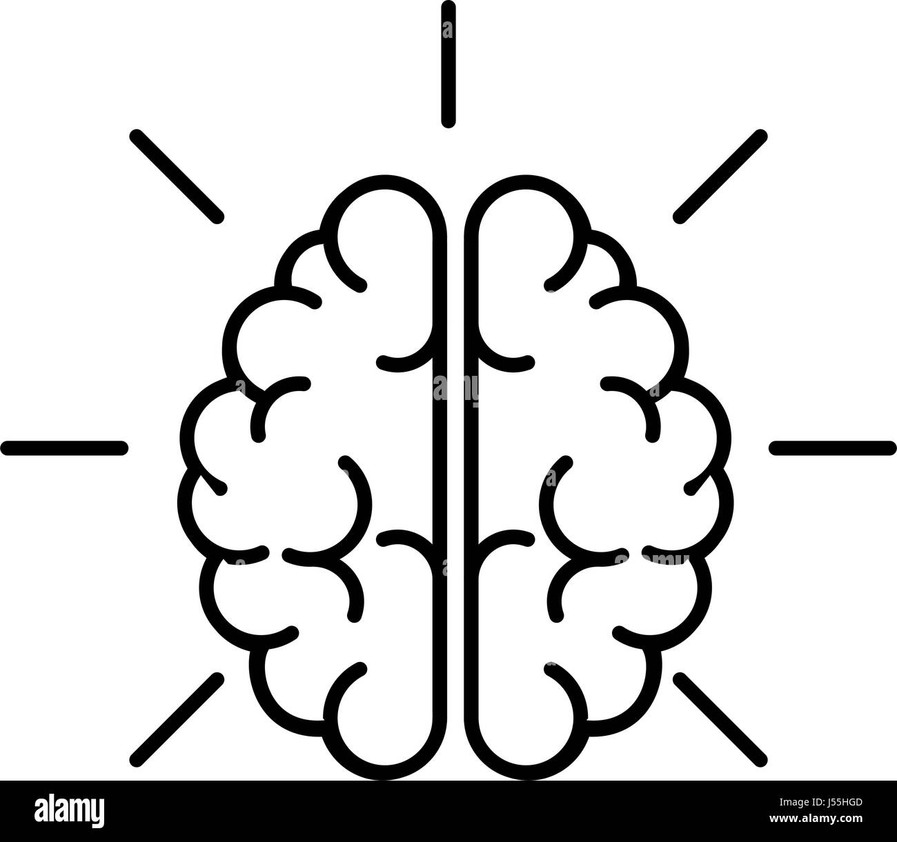 Human brain symbol Stock Vector Image & Art - Alamy