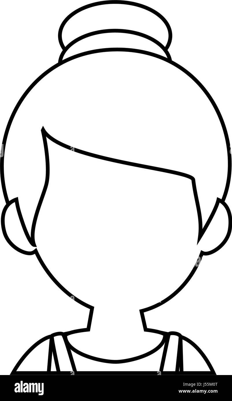 faceless head drawing