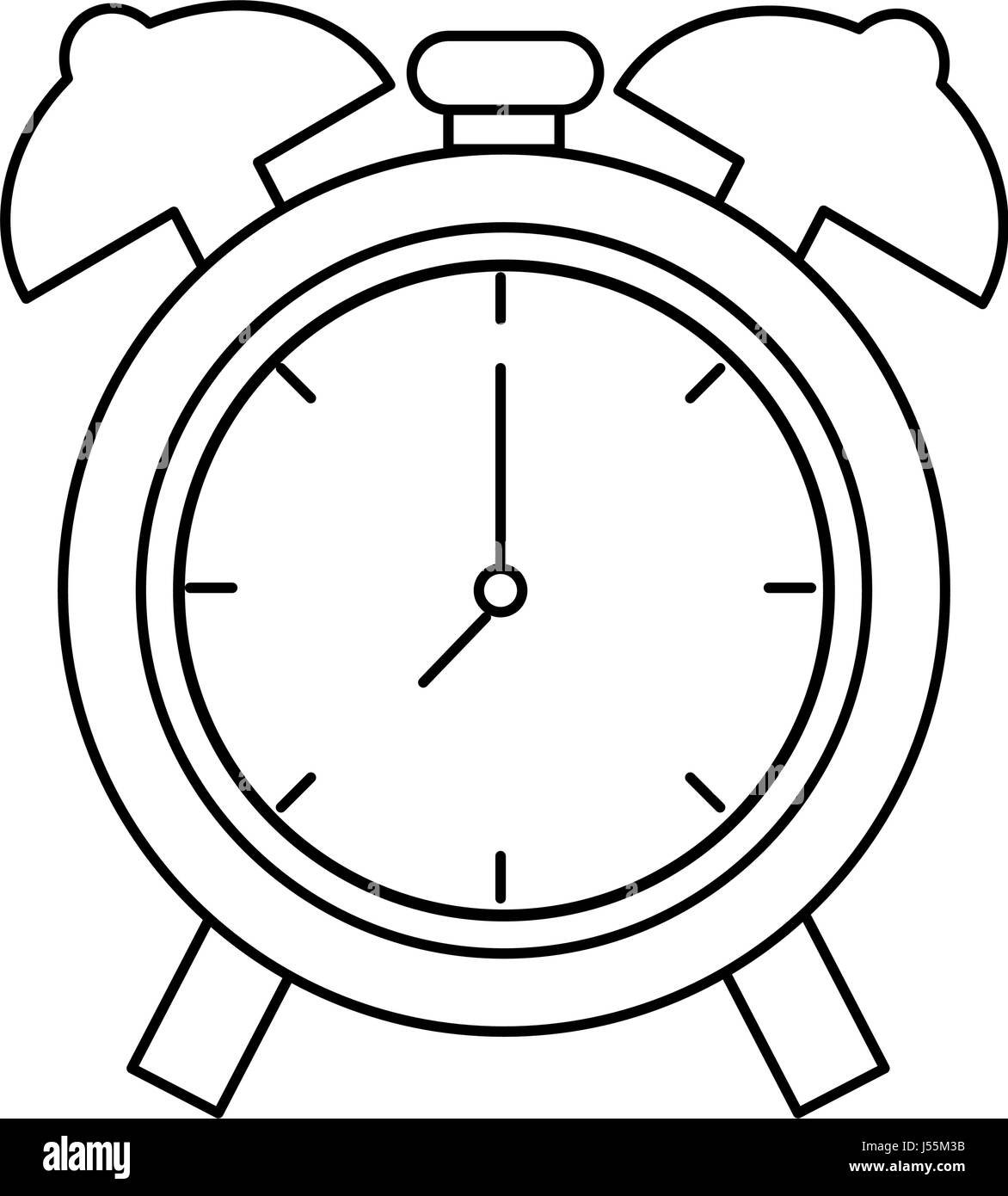 Alarm clock isolated Stock Vector Image & Art - Alamy