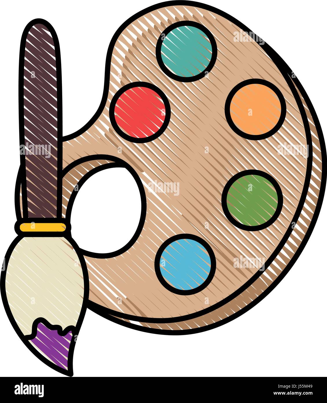 Paint palette symbol Stock Vector Image & Art Alamy