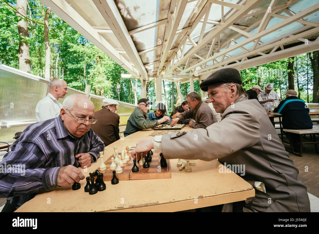 People playing chess park hi-res stock photography and images - Page 3 -  Alamy