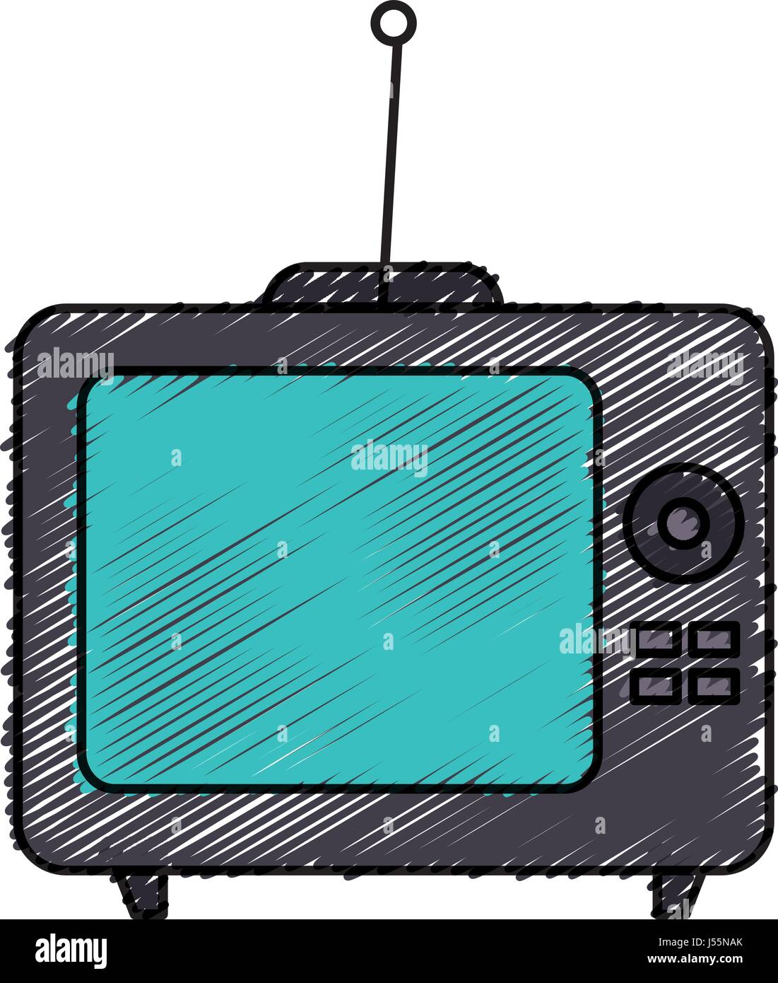 old tv retro icon Stock Vector Image & Art - Alamy