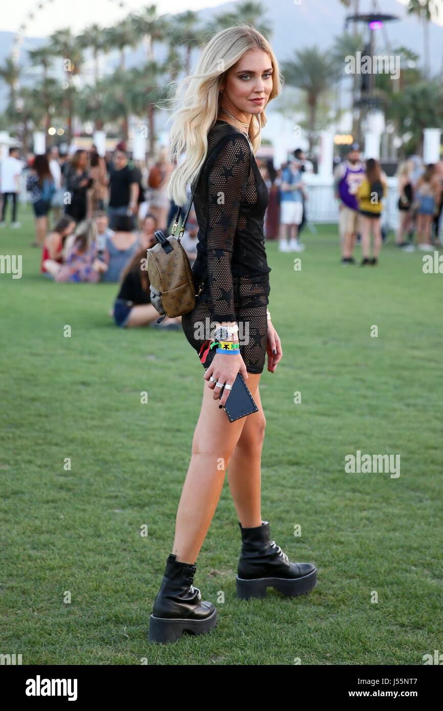 Coachella 2017 - Week 1 - Day 1 - Celebrity Sightings Featuring: Chiara  Ferragni Where: Indio, California, United States When: 14 Apr 2017 Credit:  WENN.com Stock Photo - Alamy