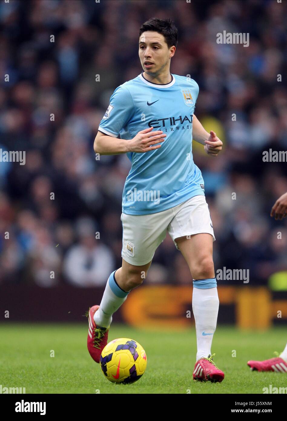 SAMIR NASRI MANCHESTER CITY FC MANCHESTER CITY FC ETIHAD STADIUM 