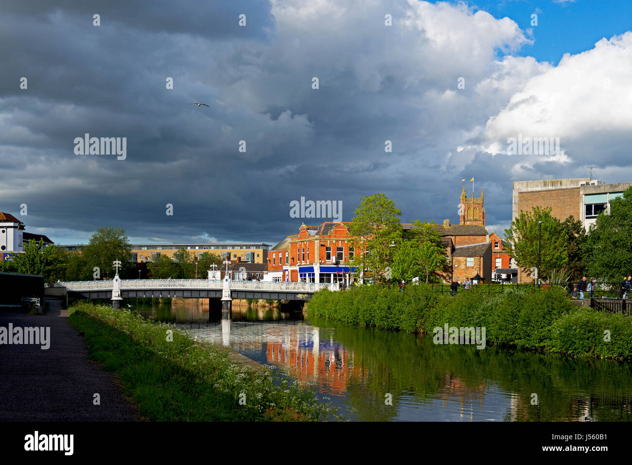 The River Tone in Taunton, Somerset, England UK Stock Photo Alamy