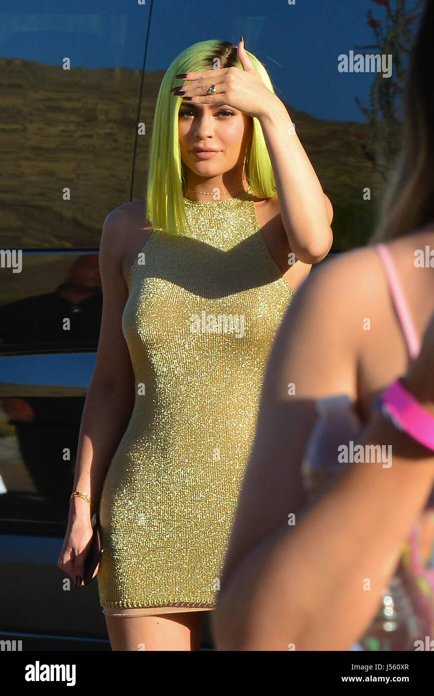 Kylie Jenner at the 'Paper And Pretty Little Thing Party' in Palm Springs  during Coachella 2017