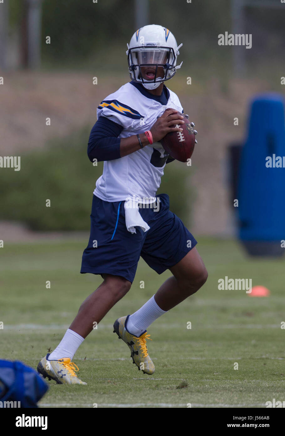 San Diego, USA. 16th May, 2017. Quarterback Eli Jenkins during practice in San Diego on Tuesday, May 16. The Los Angeles Chargers were back in San Diego Tuesday for a practice session at their Murphy Canyon complex. Credit: John Gibbins/San Diego Union-Tribune/ZUMA Wire/Alamy Live News Stock Photo