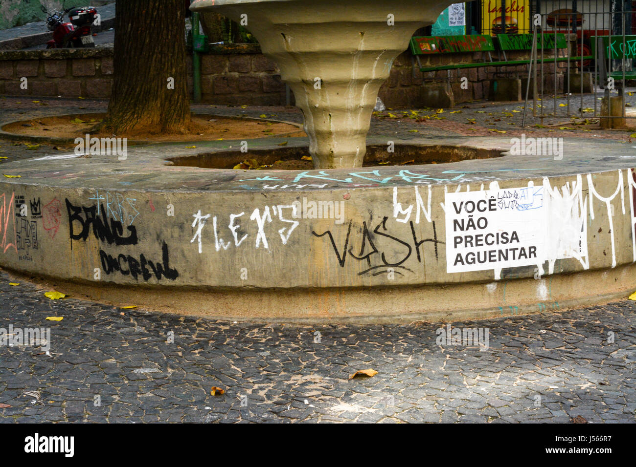 Porto Alegre, Brazil. 14th June, 2008. Project foresees increase of fines against vandalism in Porto Alegre, with a fine of up to R $ 391 thousand. Project prepared by the municipality of Poa also gives municipal agents administrative police power. Credit: Omar de Oliveira/FotoArena/Alamy Live News Stock Photo
