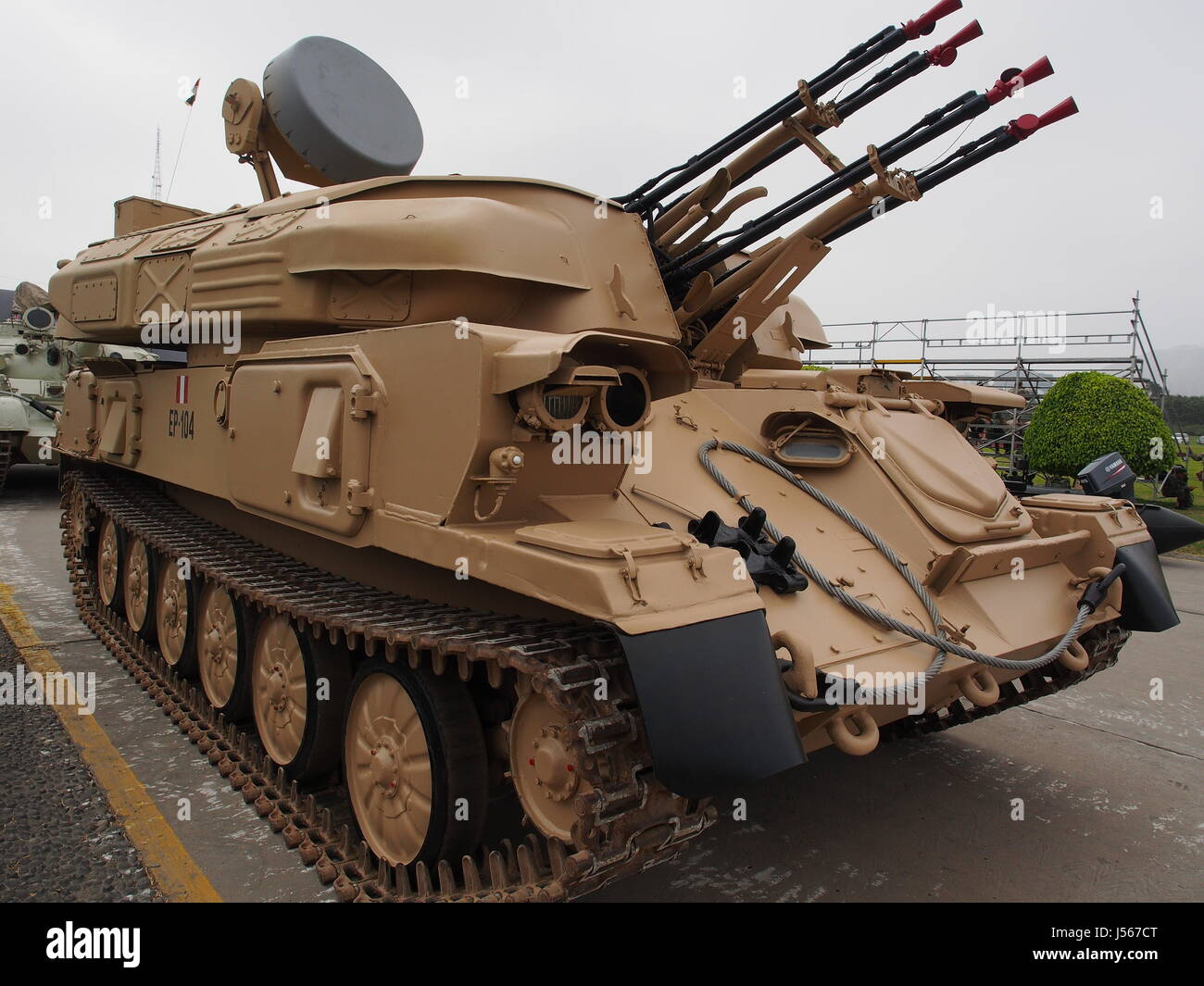 Peruvian army ZSU-23-4 Shilka at the International Salon of Technology ...
