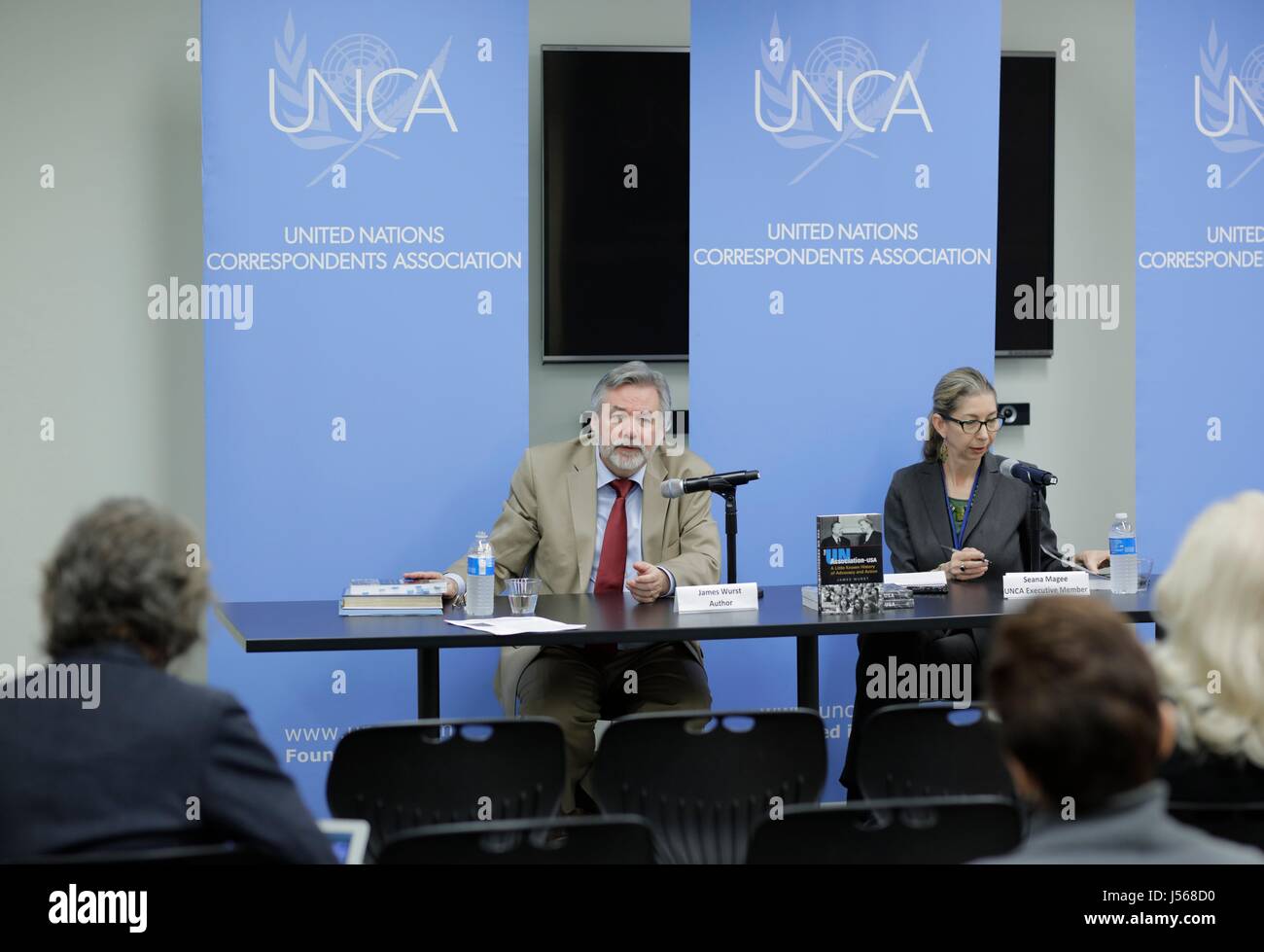 United Nations, New York, USA. 16th May, 2017. Book introduction by James Wurst "The UN Association-USA: A Little Known History of Advocacy and Action" today at the UN Headquarters in New York. Credit: dpa picture alliance/Alamy Live News Stock Photo