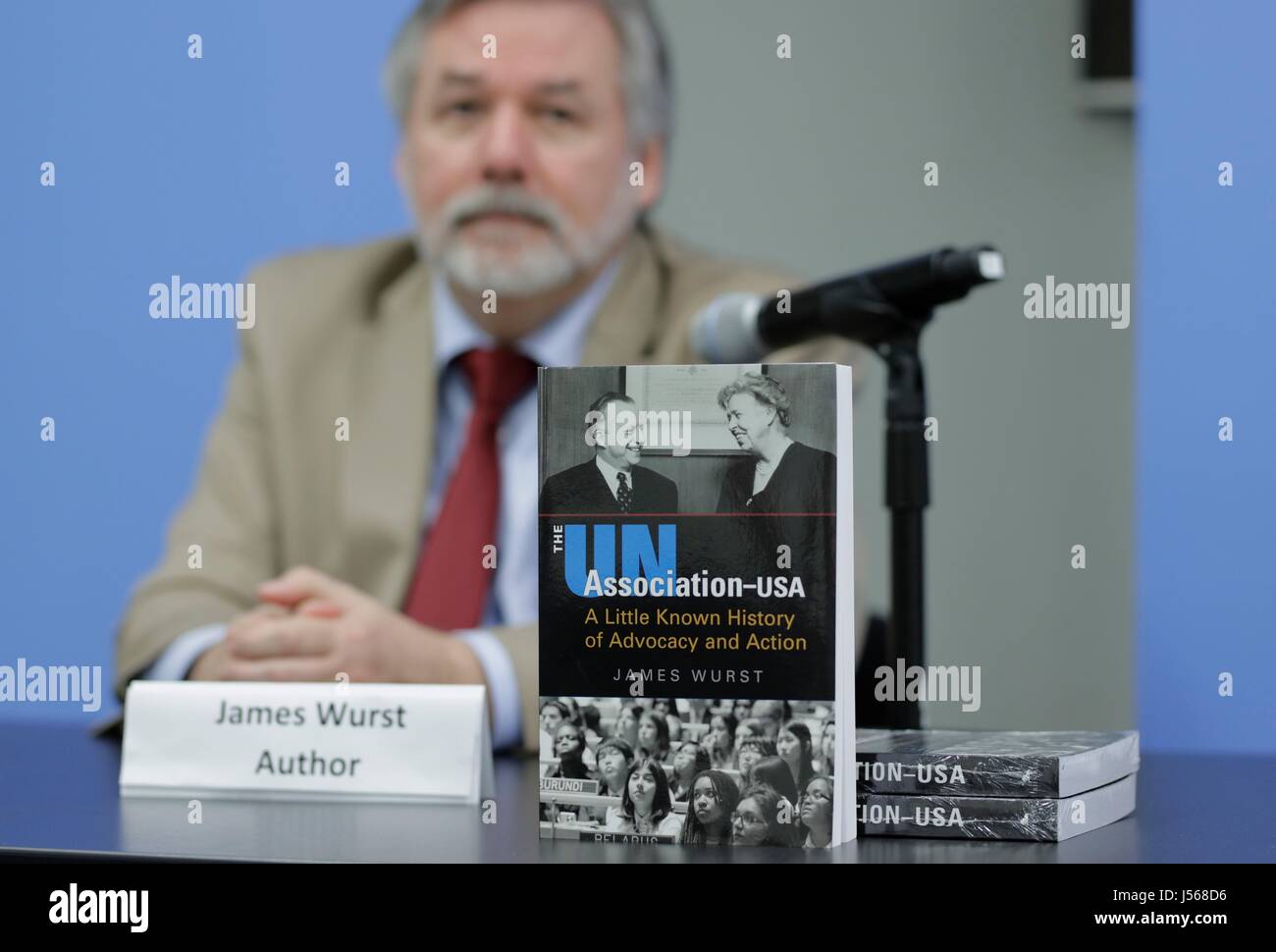 United Nations, New York, USA. 16th May, 2017. Book introduction by James Wurst 'The UN Association-USA: A Little Known History of Advocacy and Action' today at the UN Headquarters in New York. Credit: dpa picture alliance/Alamy Live News Stock Photo