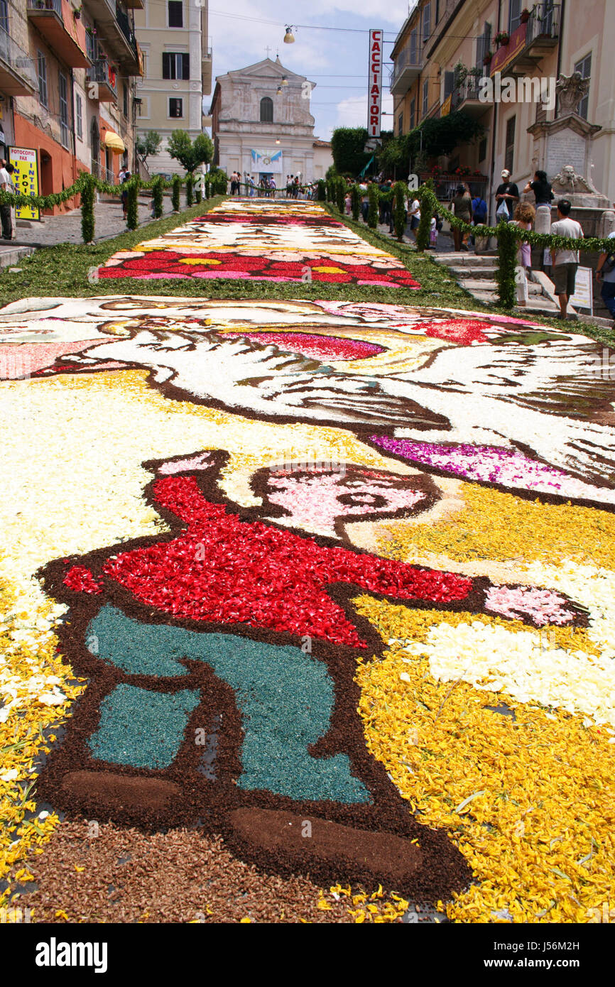genzano flower festival Stock Photo Alamy