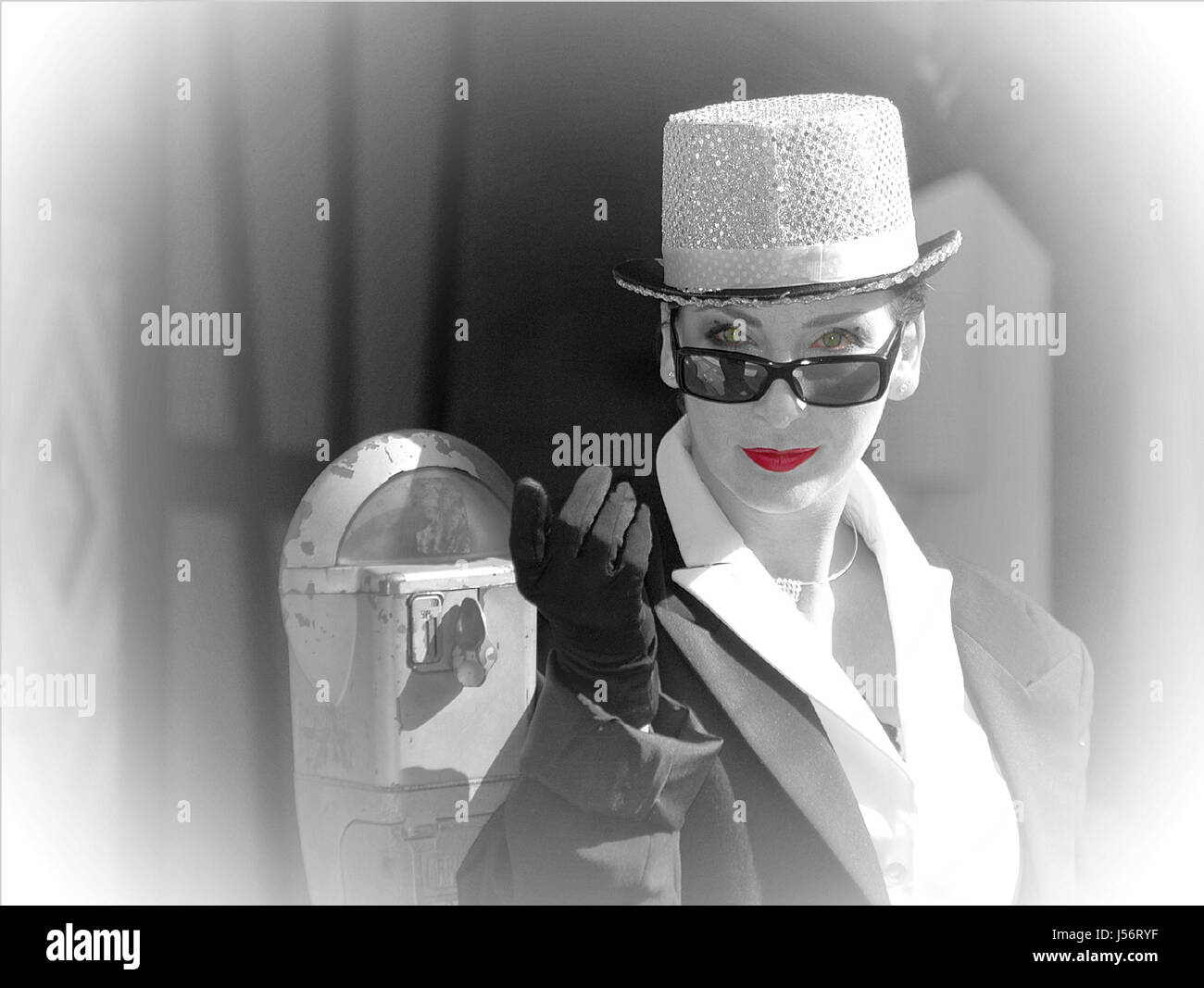 lady in red Stock Photo - Alamy