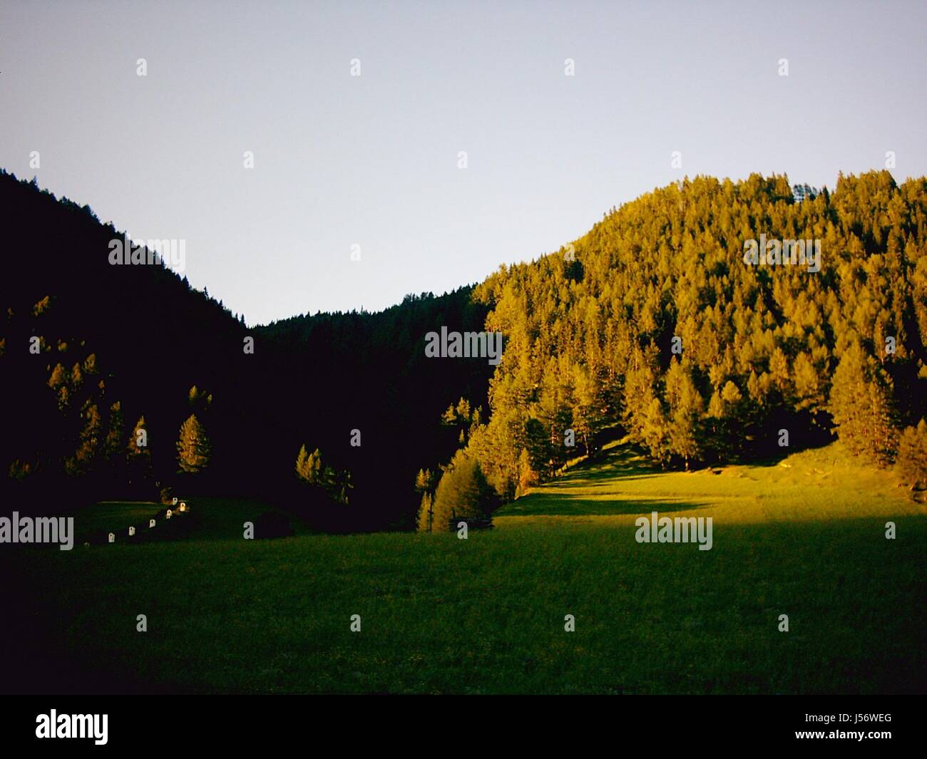 shine shines bright lucent light serene luminous sunset austrians carinthia Stock Photo