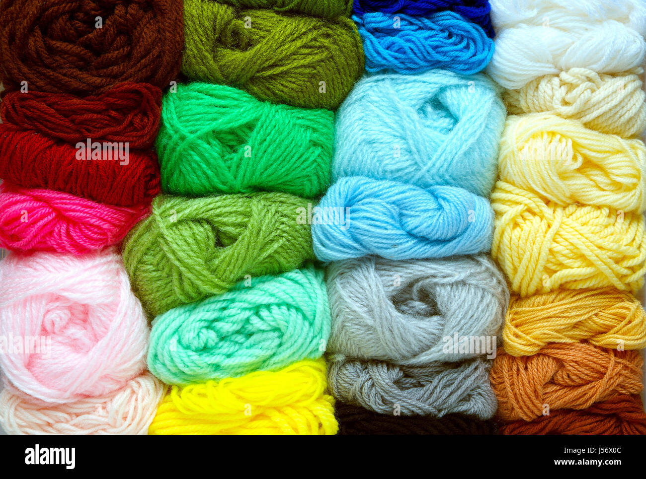 Multicolored Yarn Used Knitting Clothes Stock Photo 160756721