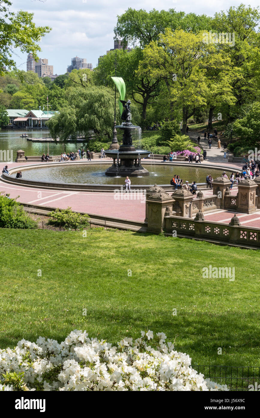 Photo: Central Park's Bethesda Fountain Is Back On! - Gothamist