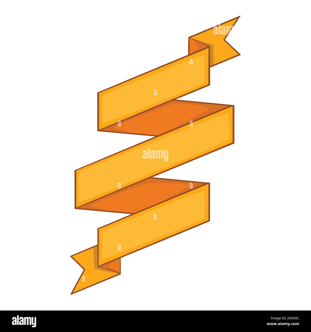 Yellow ribbon icon, cartoon style Stock Vector Image & Art - Alamy