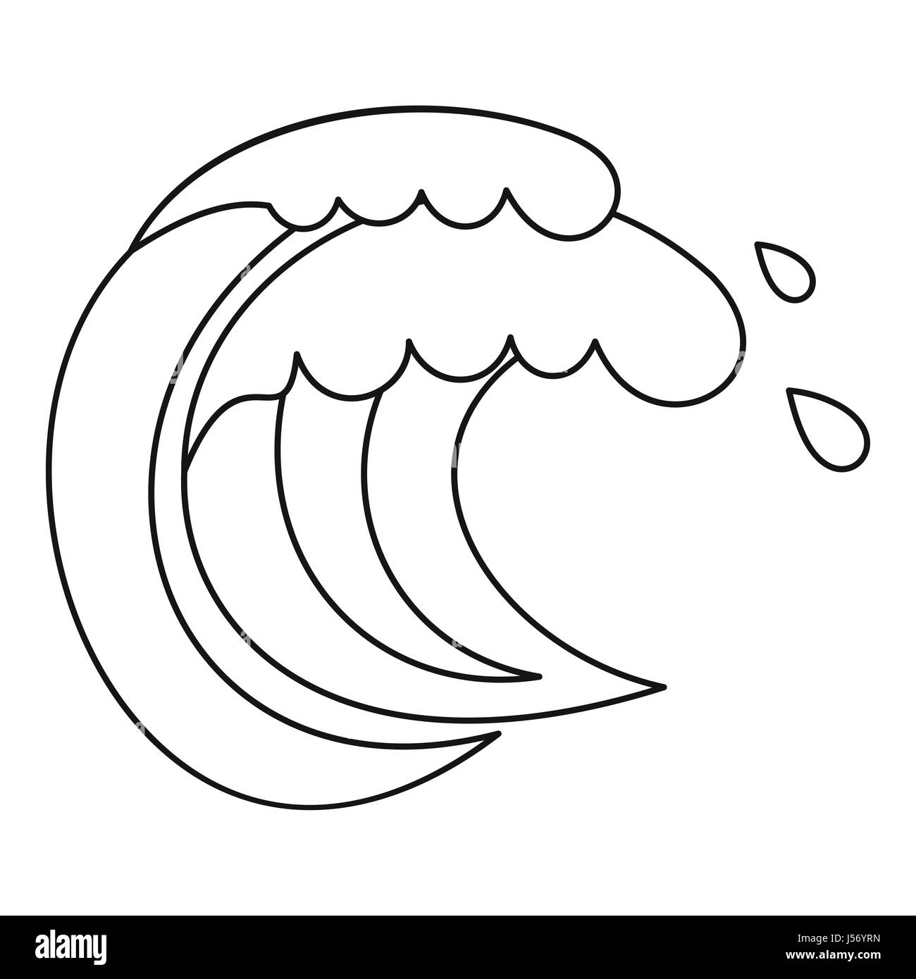 Tidal black white Stock Vector Images - Alamy