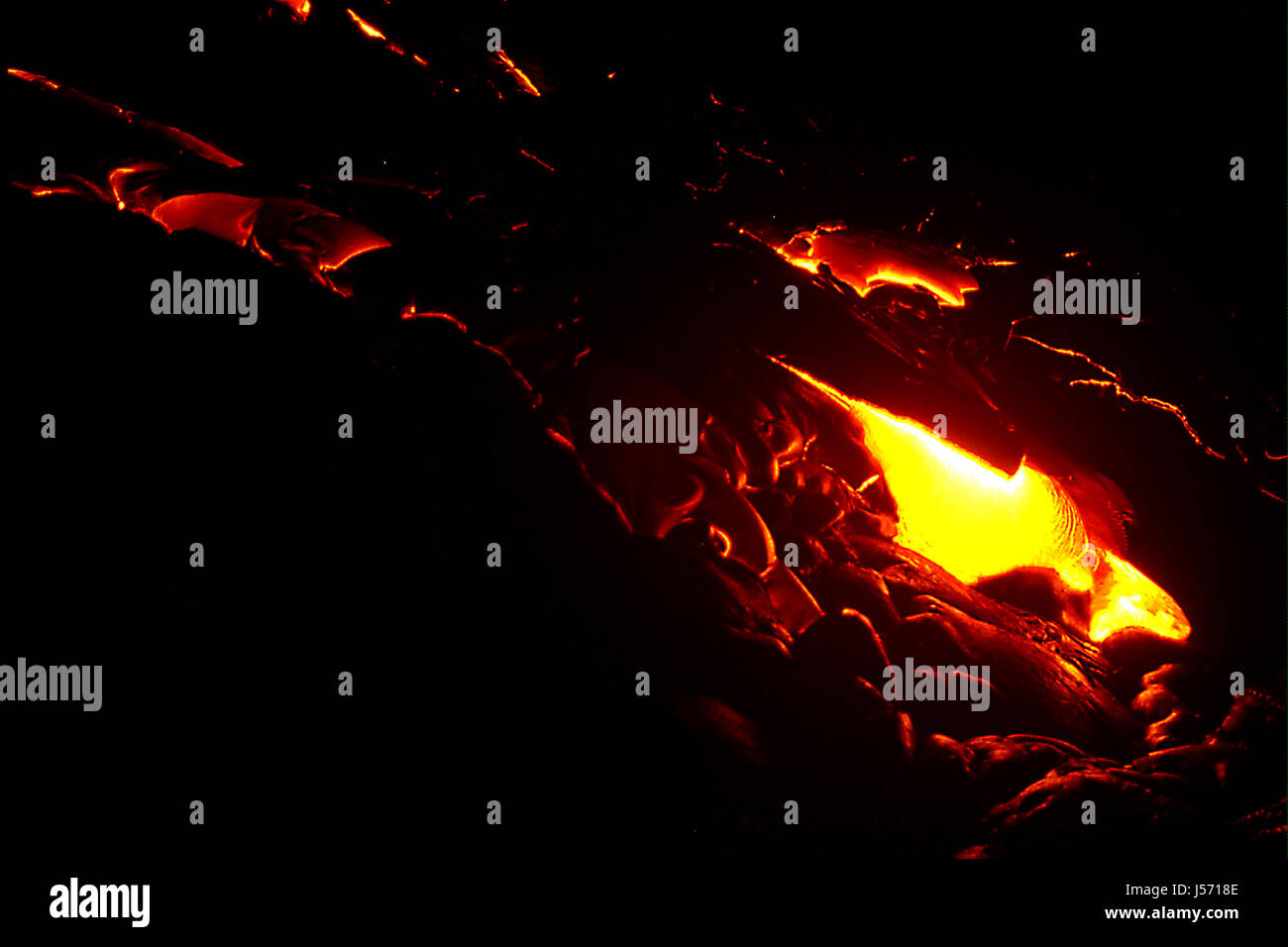 danger,heat,vulcan,volcano,hawaii,lavastrom,big island,mauna kea Stock