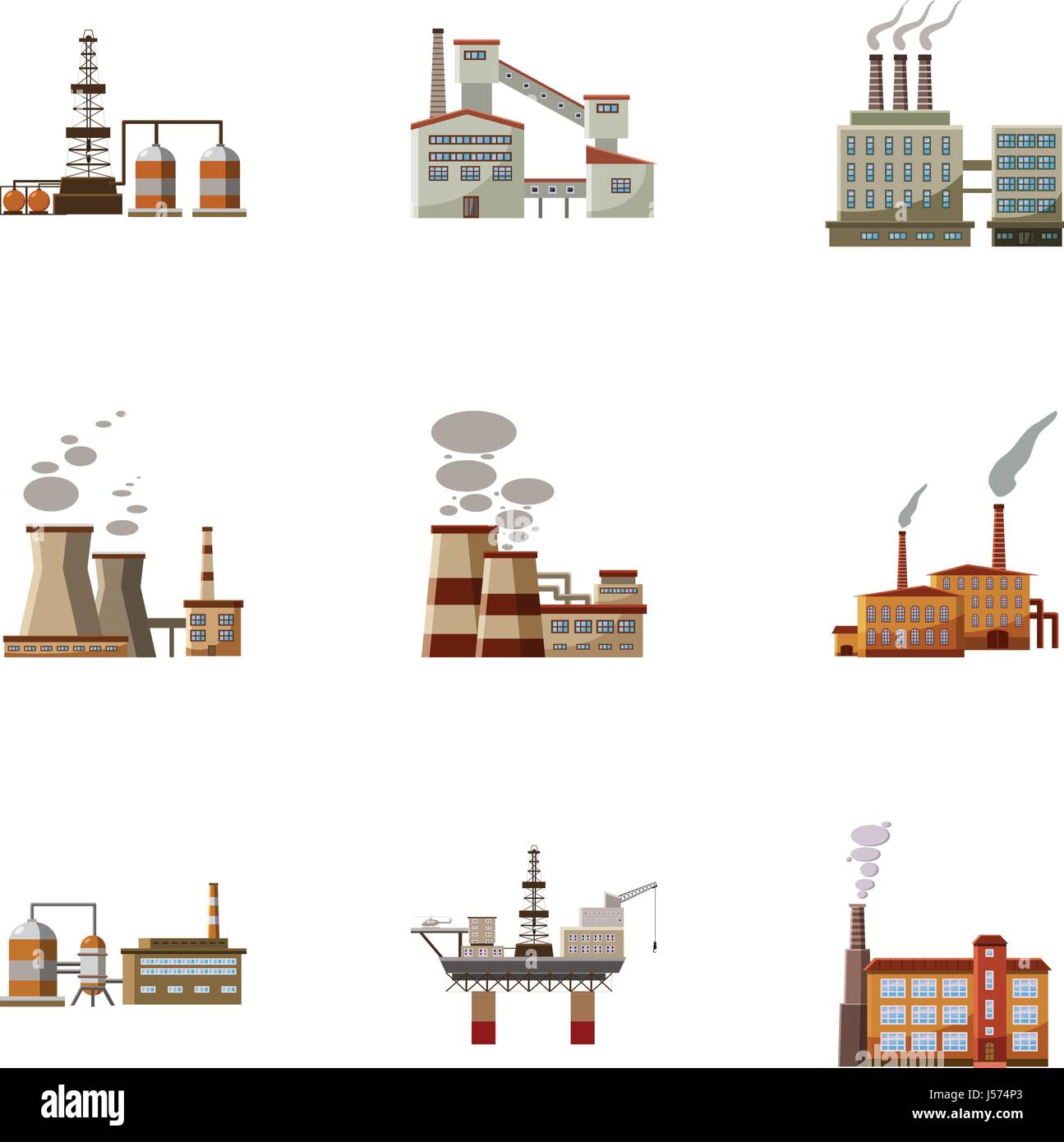 Plant icons set, cartoon style Stock Vector Image & Art - Alamy