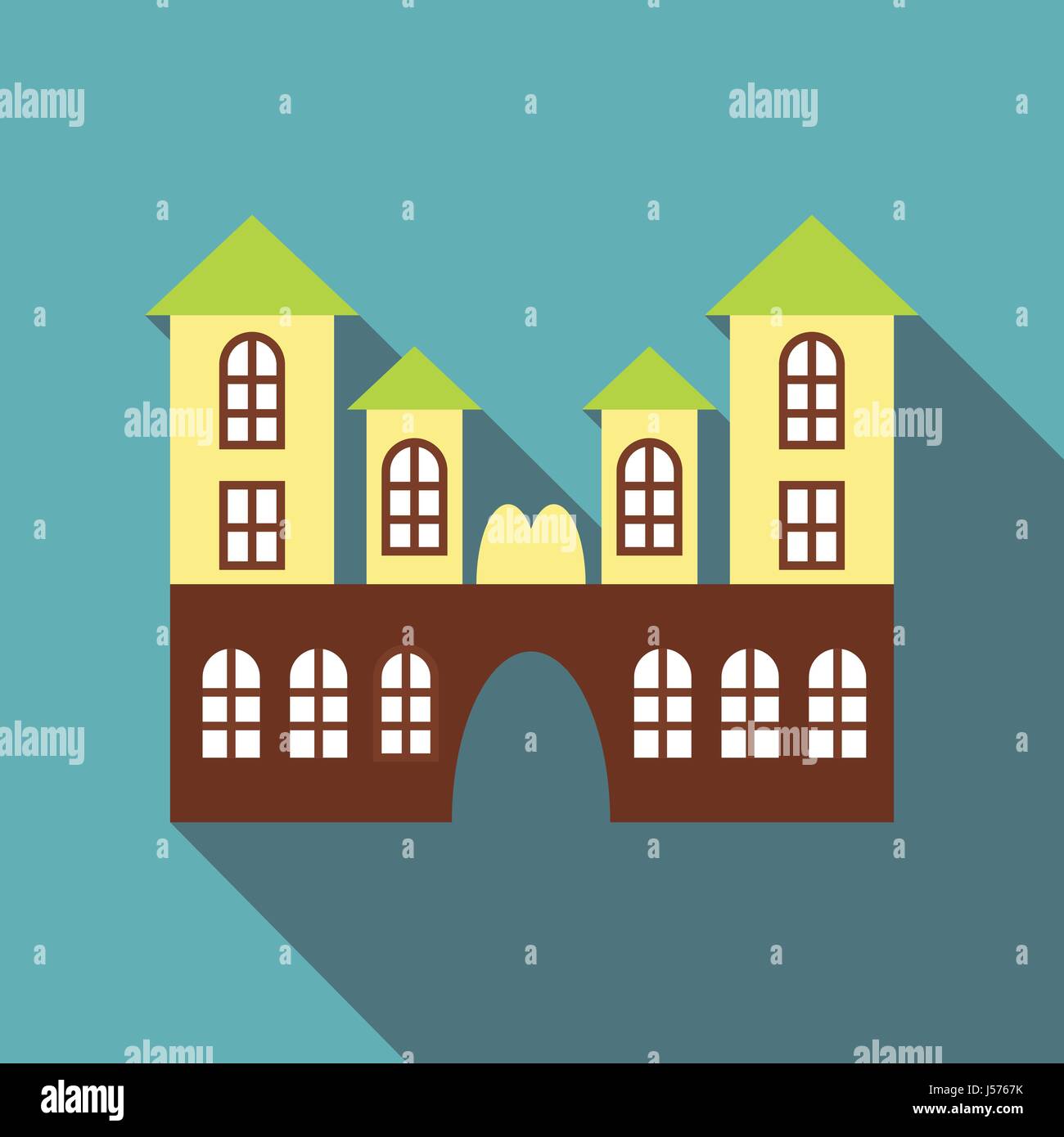 Ancient palace icon, flat style Stock Vector Image & Art - Alamy