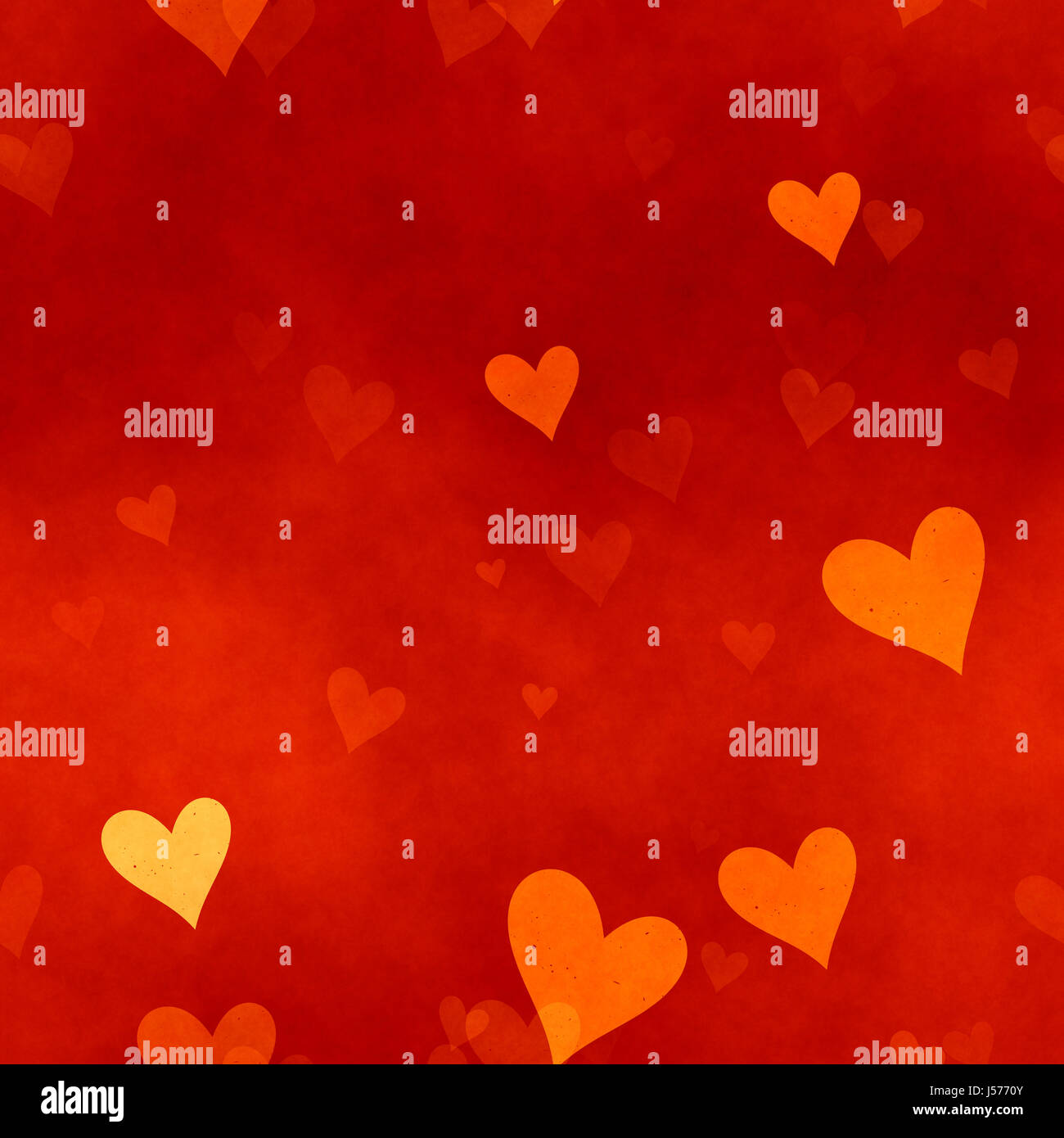 Red and yellow seamless heart texture Stock Photo - Alamy