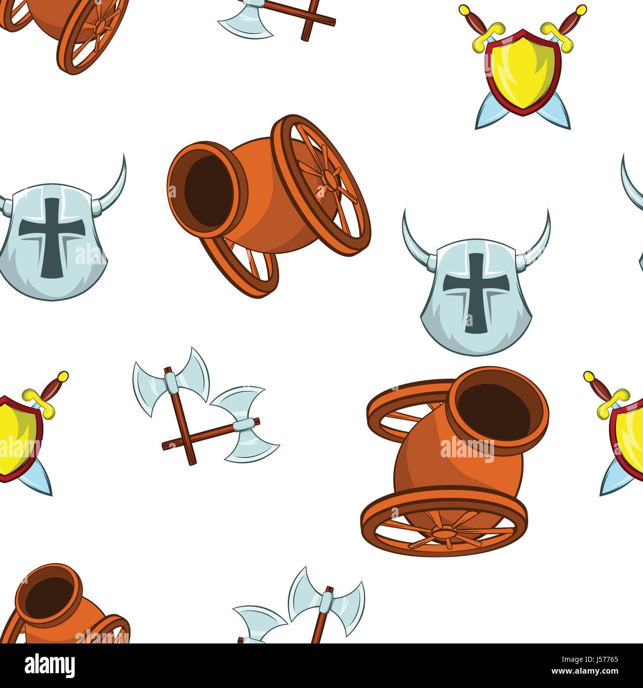Medieval armor pattern, cartoon style Stock Vector Image & Art - Alamy