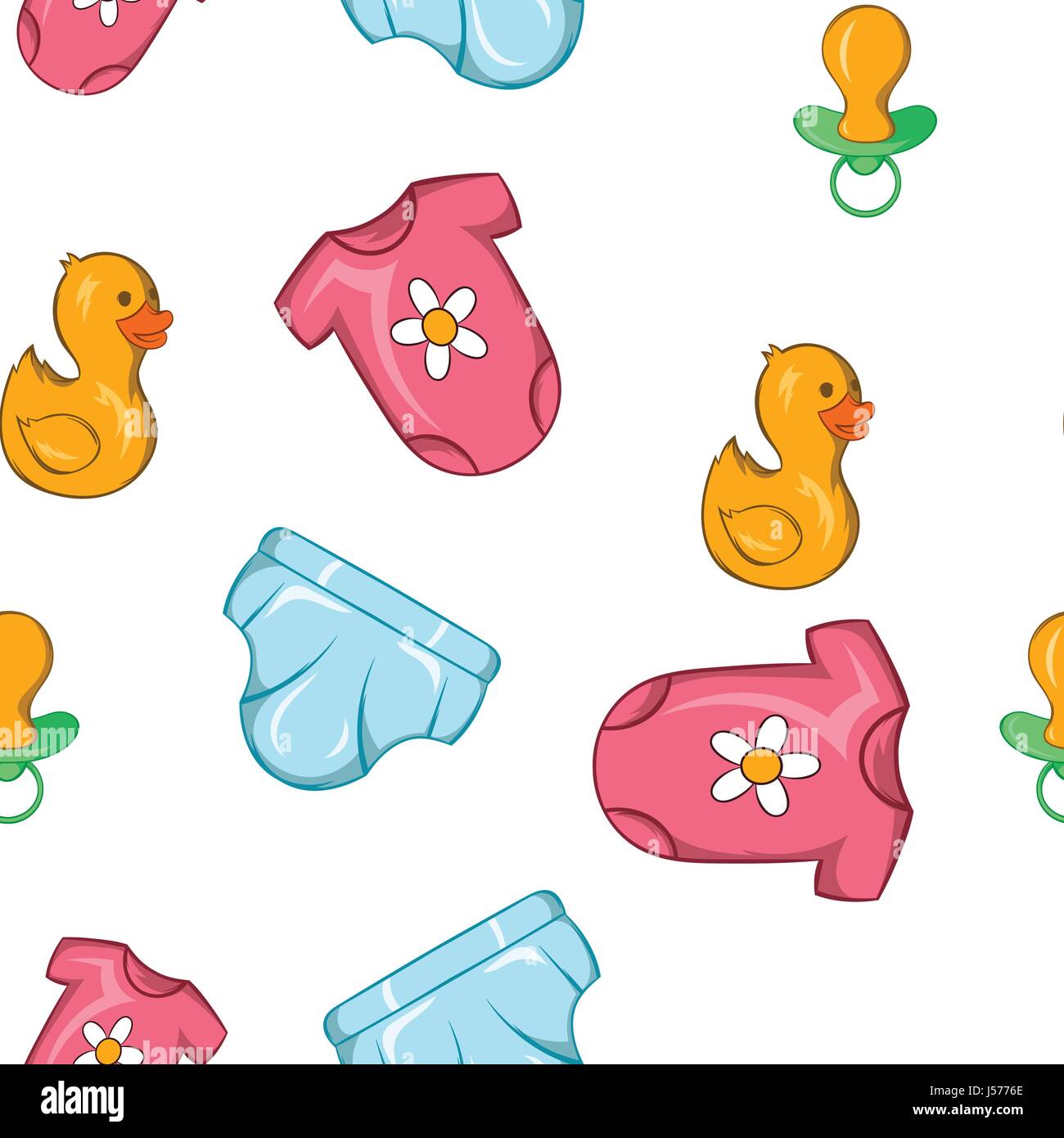 Baby pattern, cartoon style Stock Vector Image & Art - Alamy