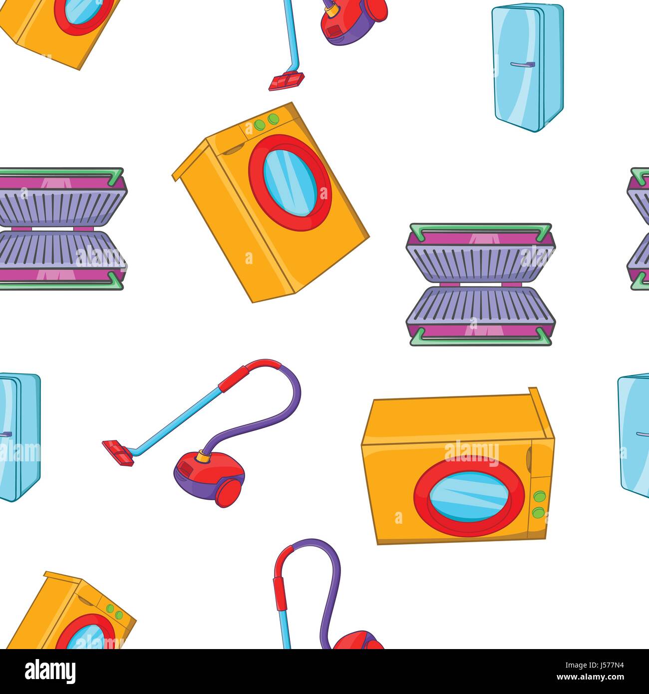 Washing machine pattern cartoon hi-res stock photography and images - Alamy