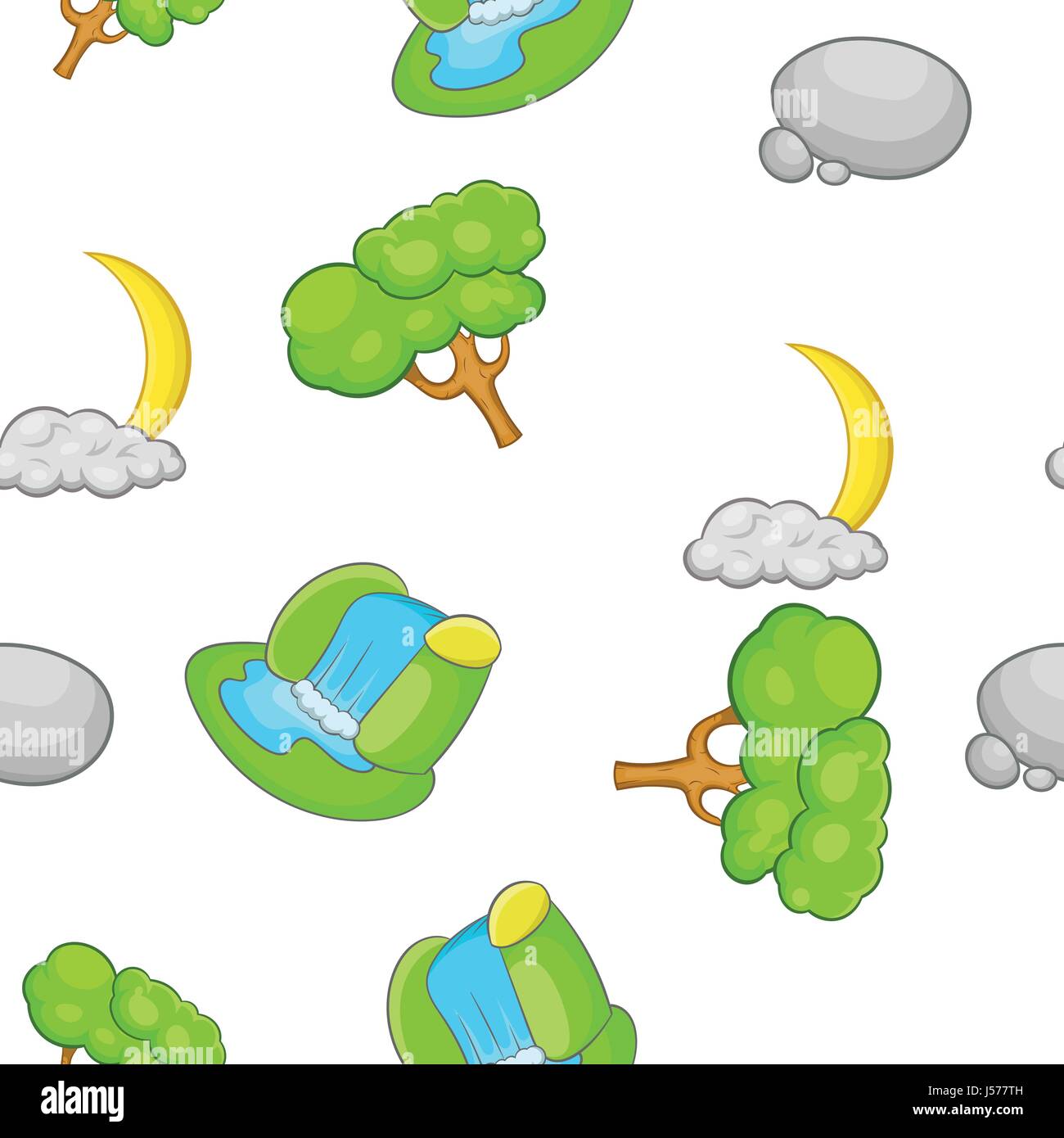 Environment pattern, cartoon style Stock Vector Image & Art - Alamy