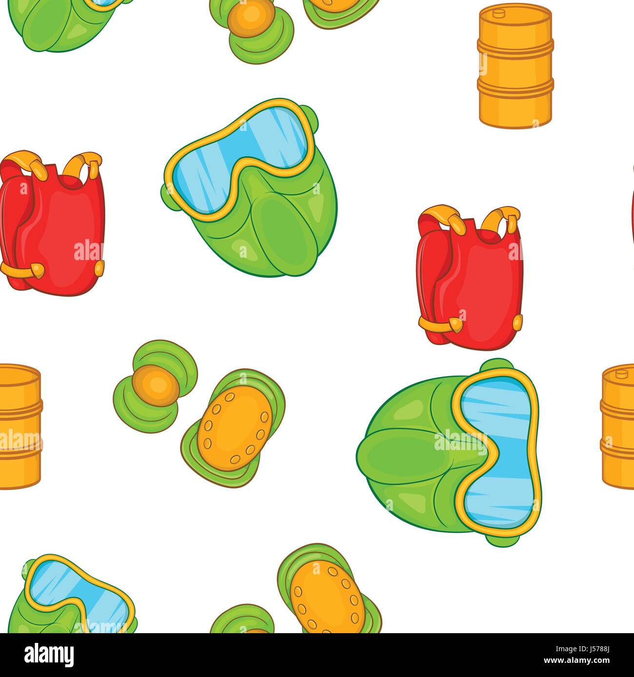 Shooting paintball pattern, cartoon style Stock Vector Image & Art - Alamy