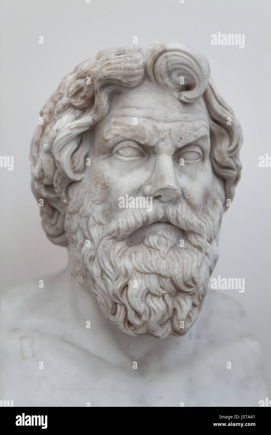 Classical roman portrait sculpture hi-res stock photography and