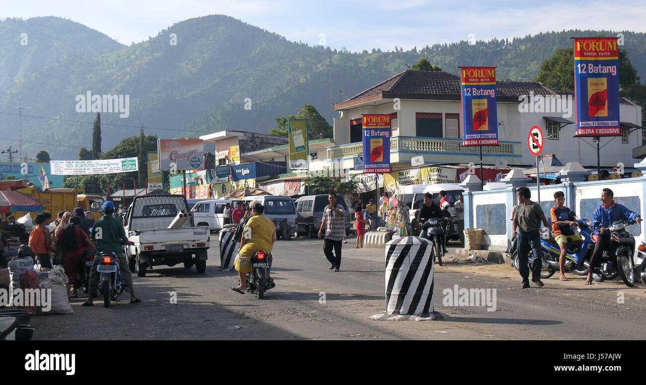 street scene east java Stock Photo - Alamy