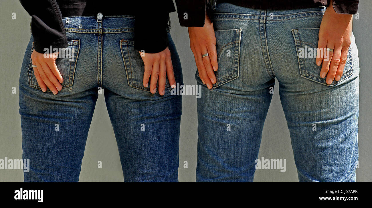 legs hand hands ass jeans trousers jean trousers abreast rings bottom ...