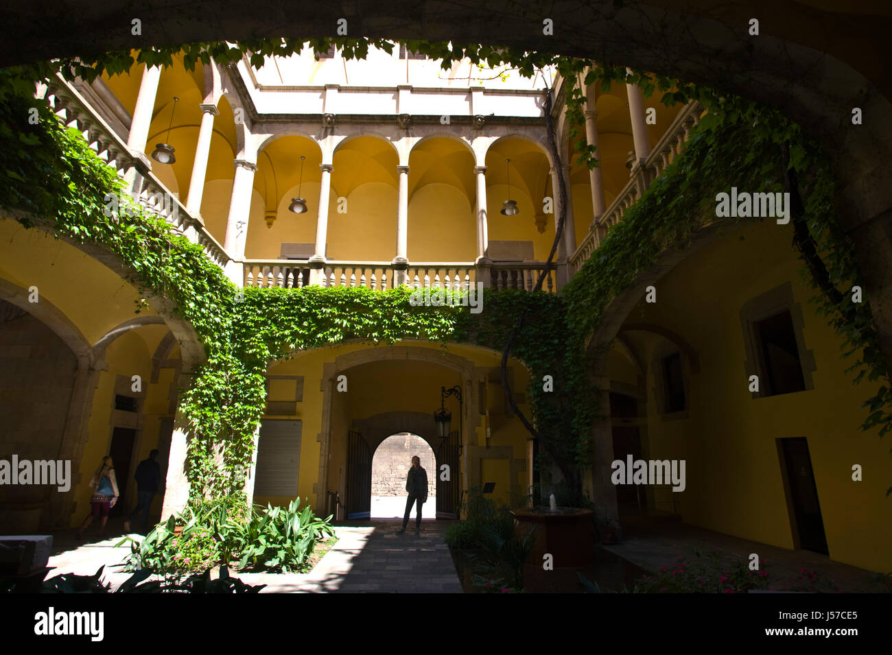 Courtyard of Viceroy's Palace in Barcelona Spain ES EU Stock Photo