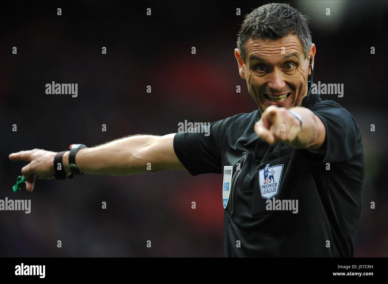 ANDRE MARRINER REFEREE OLD TRAFFORD MANCHESTER ENGLAND 07 December 2013 Stock Photo