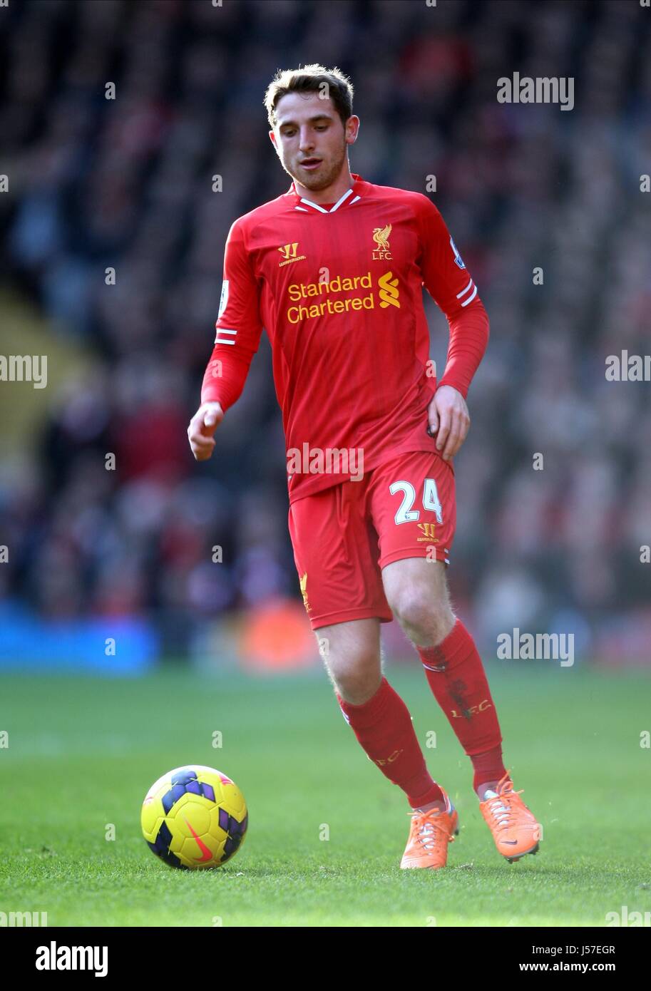 JOE ALLEN LIVERPOOL FC LIVERPOOL FC ANFIELD LIVERPOOL ENGLAND 21