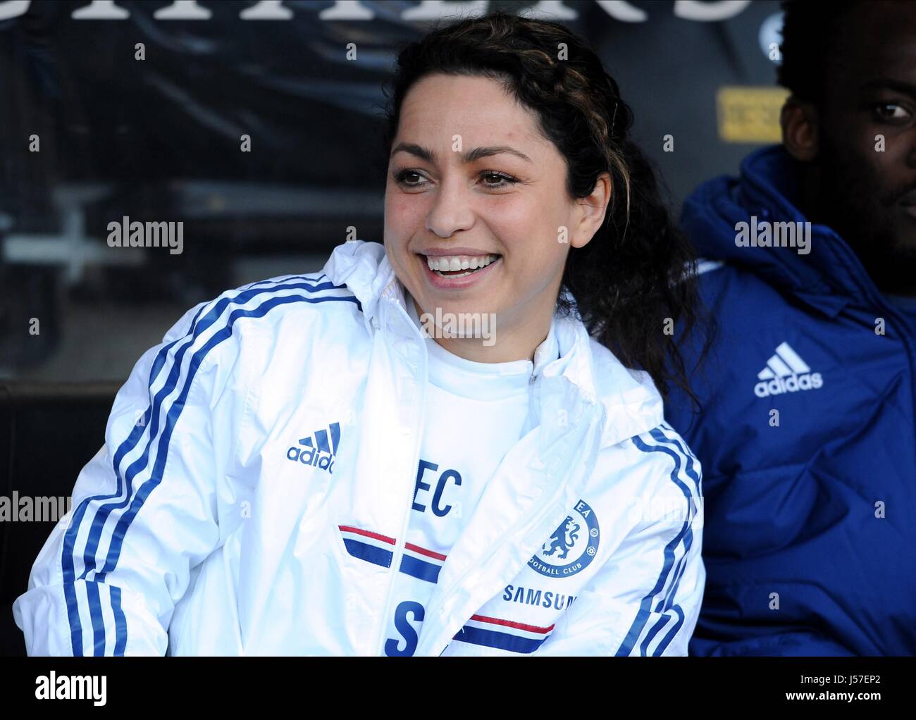 EVA CARNEIRO CHELSEA FC PHYSIO CHELSEA FC PHYSIO KC STADIUM HULL ENGLAND 11 January 2014 Stock