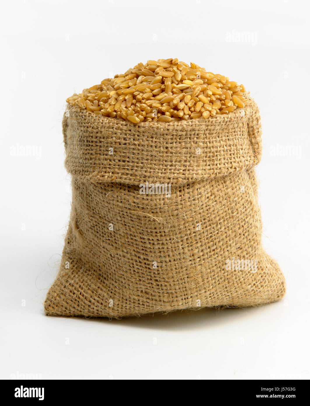 Bag With Wheat Stock Photo