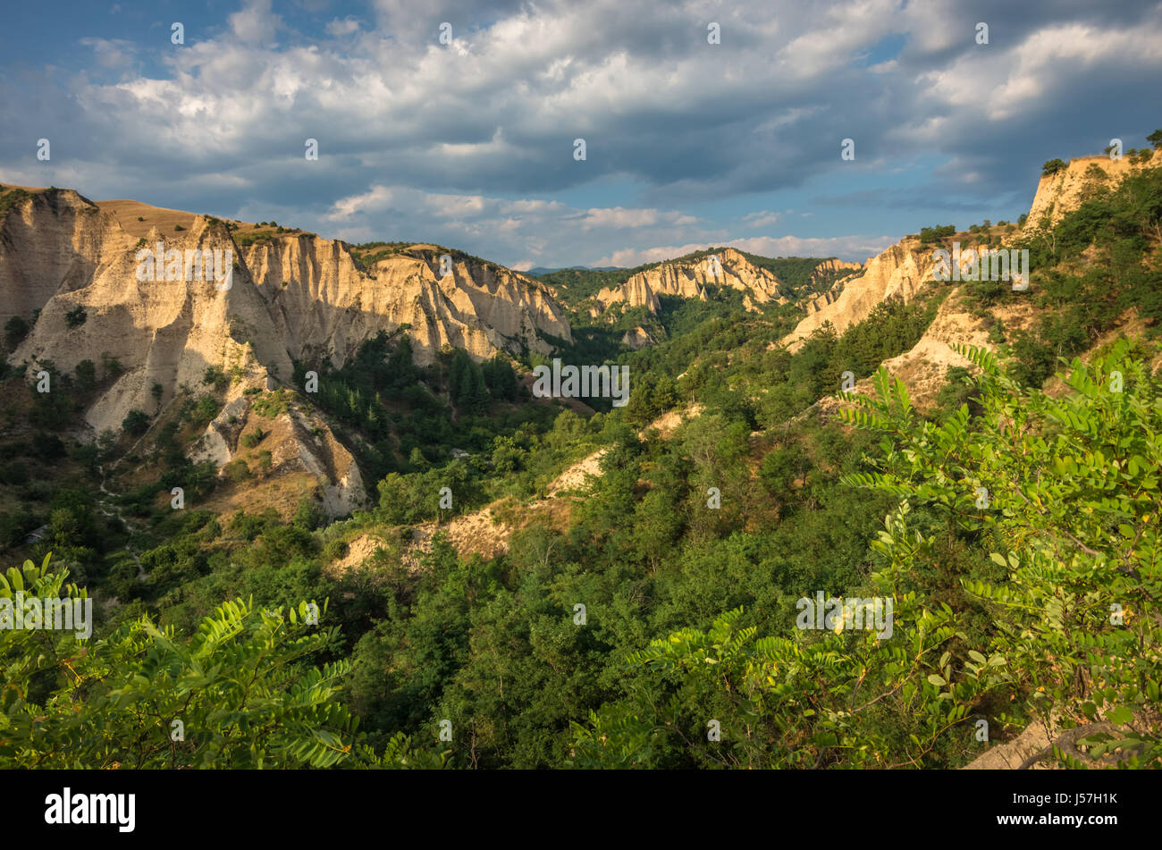 Melnik sand pyramids, Buglaria. Stock Photo