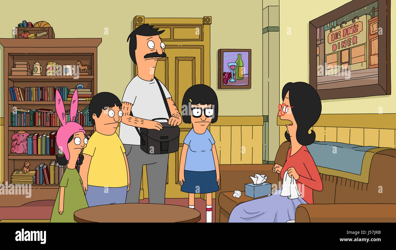 BOB'S BURGERS, (from left): Louise Belcher, Gene Belcher, Bob Belcher ...