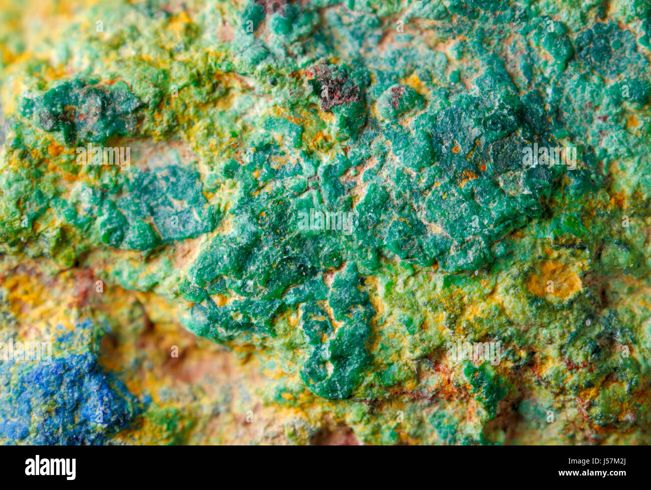 Copper ore texture close up. Europe, Poland, Holy Cross Mountains Stock