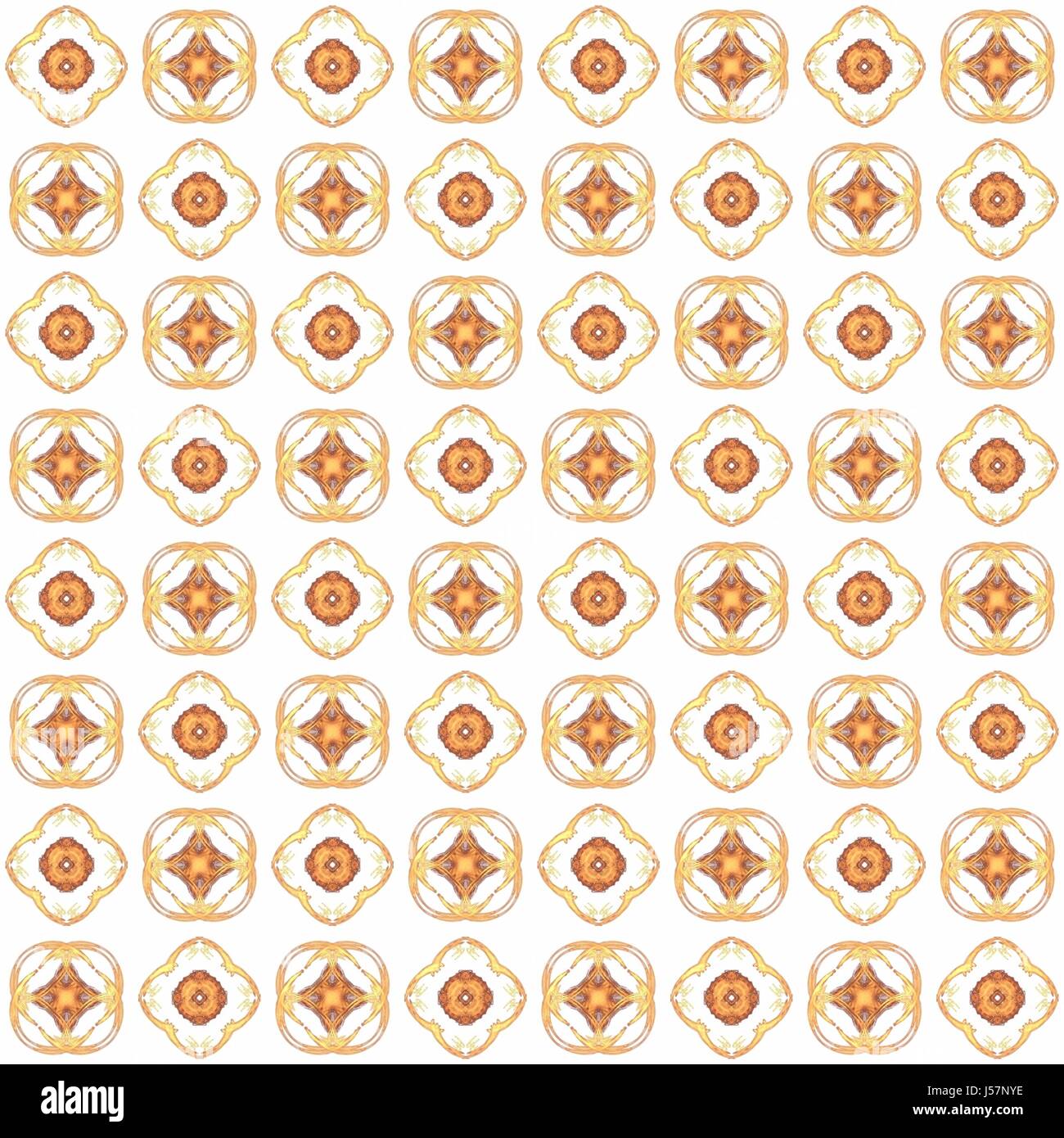 Seamless texture with 3D rendering abstract fractal orange pattern on a ...