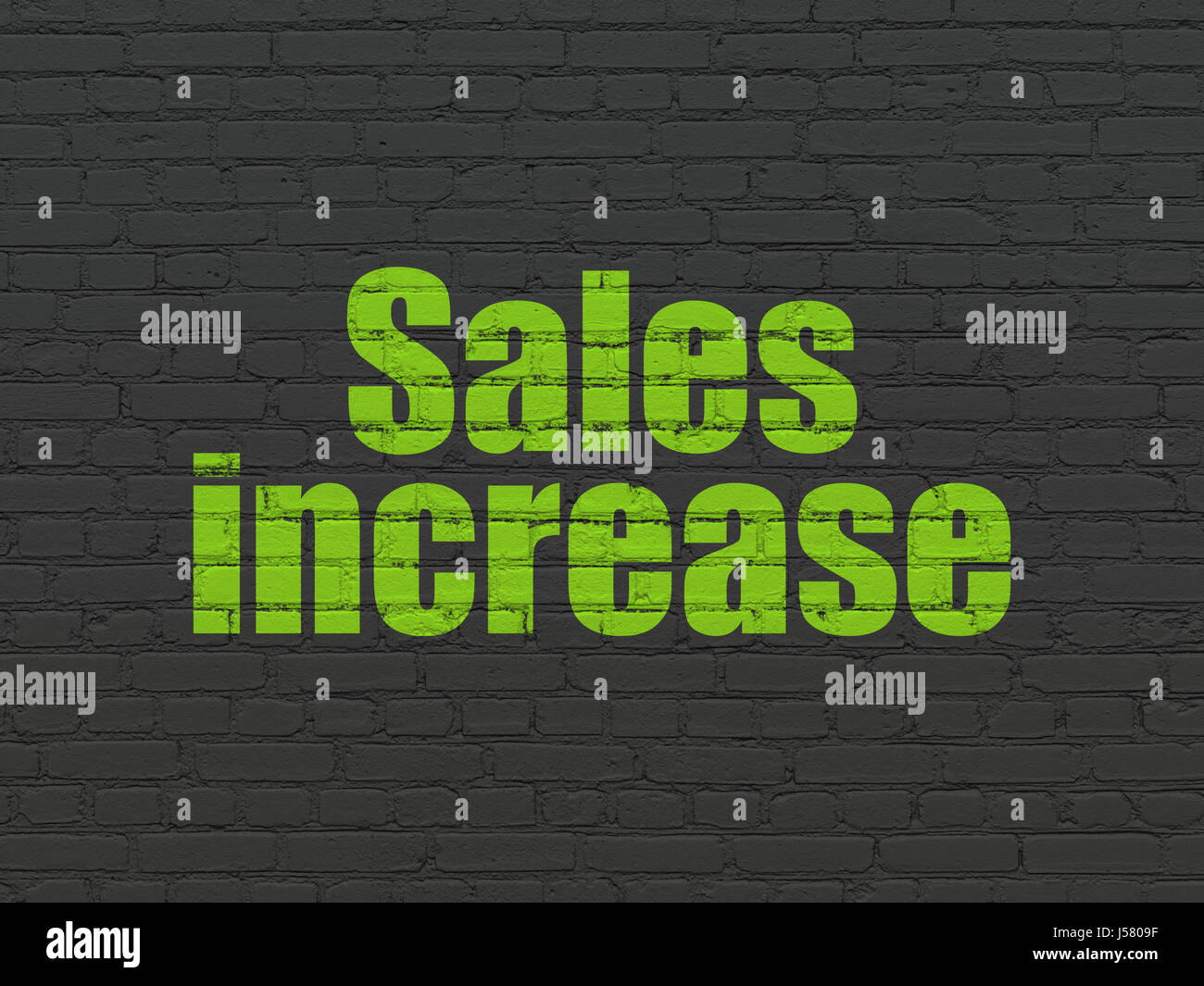 Advertising concept: Sales Increase on wall background Stock Photo - Alamy