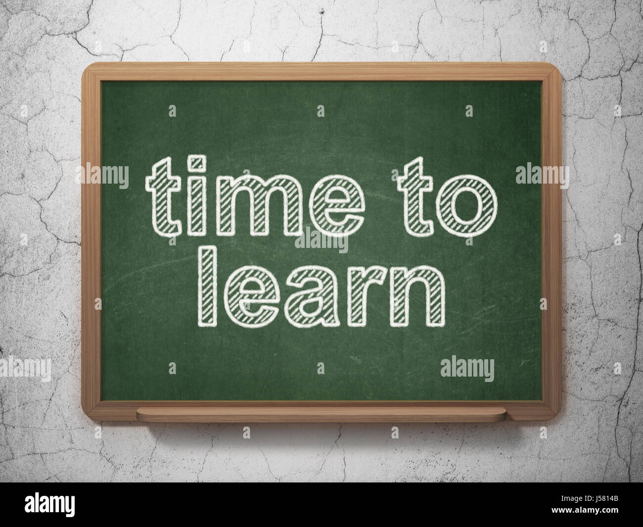 Studying concept: Time to Learn on chalkboard background Stock Photo ...