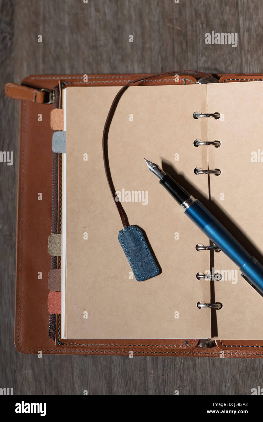 Fountain Pen and Notebook Stock Photo Alamy